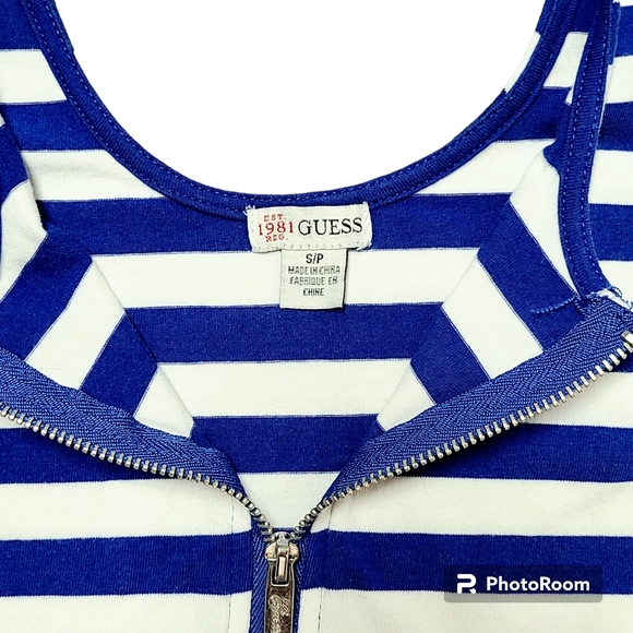 Guess Bodycon Zip-up Tee - Picture 3 of 3